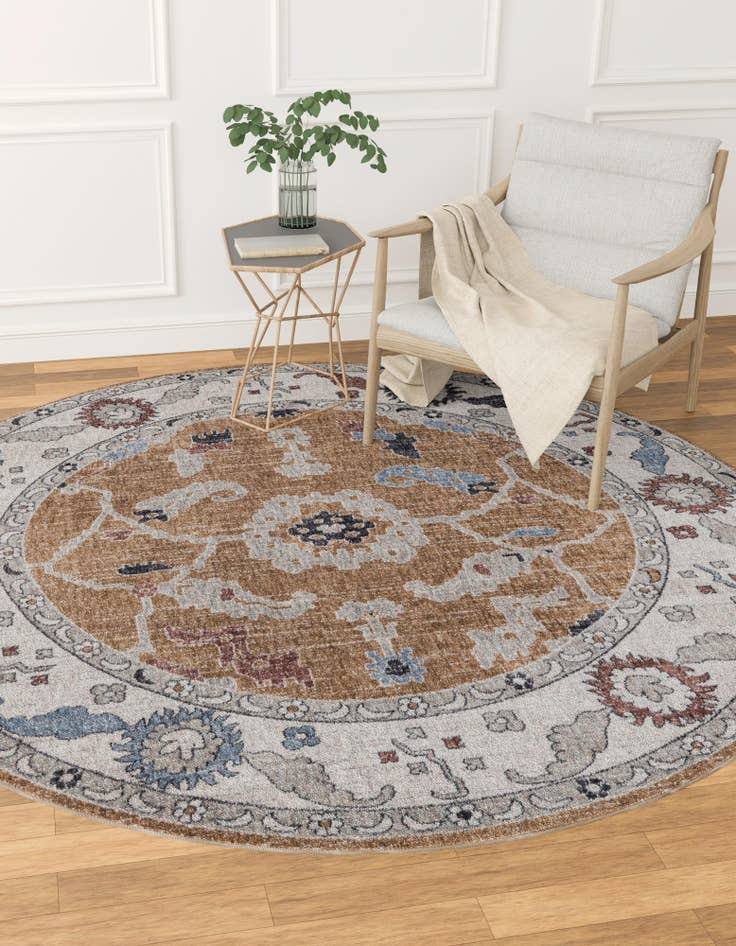 Detail image of  3' 3 x 3' 3 Eco Traditional Round Rug