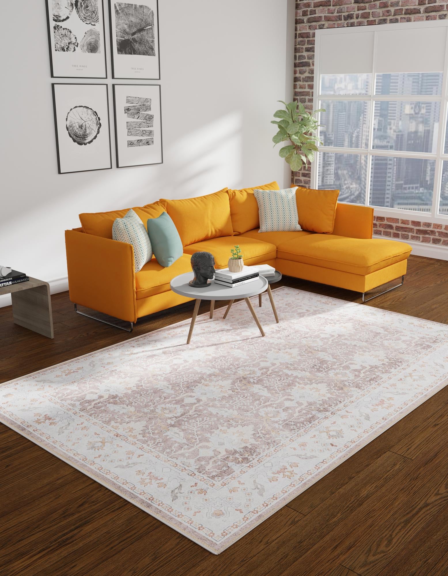 Almond Brown 9' 5 x 13' 1 Timeless Rug | Rugs.com