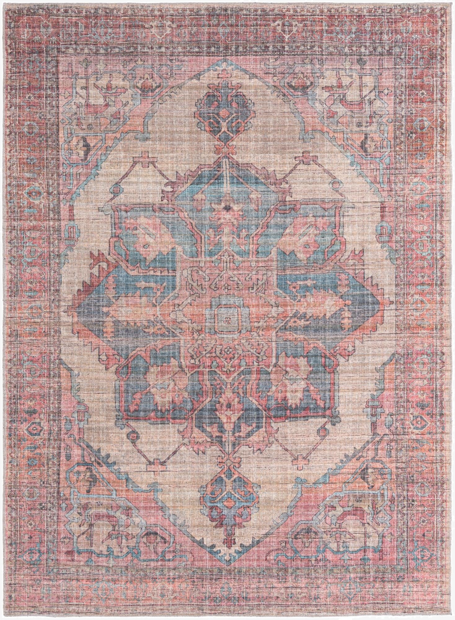  7' 3 x 10'  Washable Nostalgia Rug