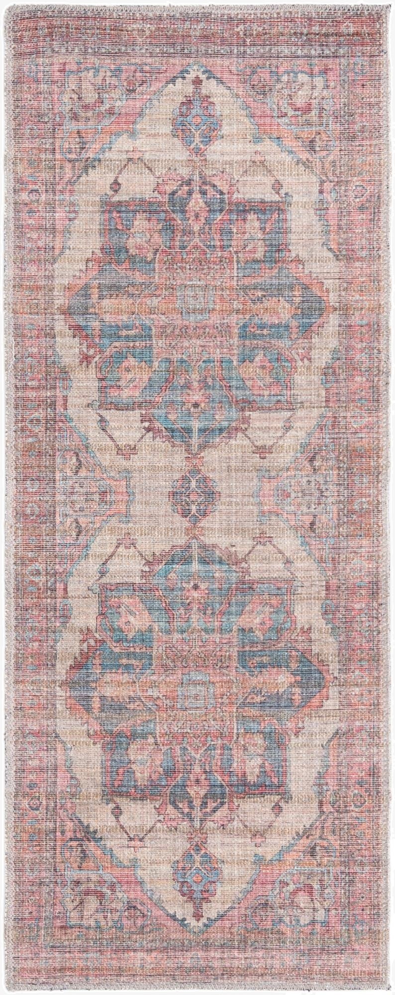  2' x 5'  Washable Nostalgia Runner Rug