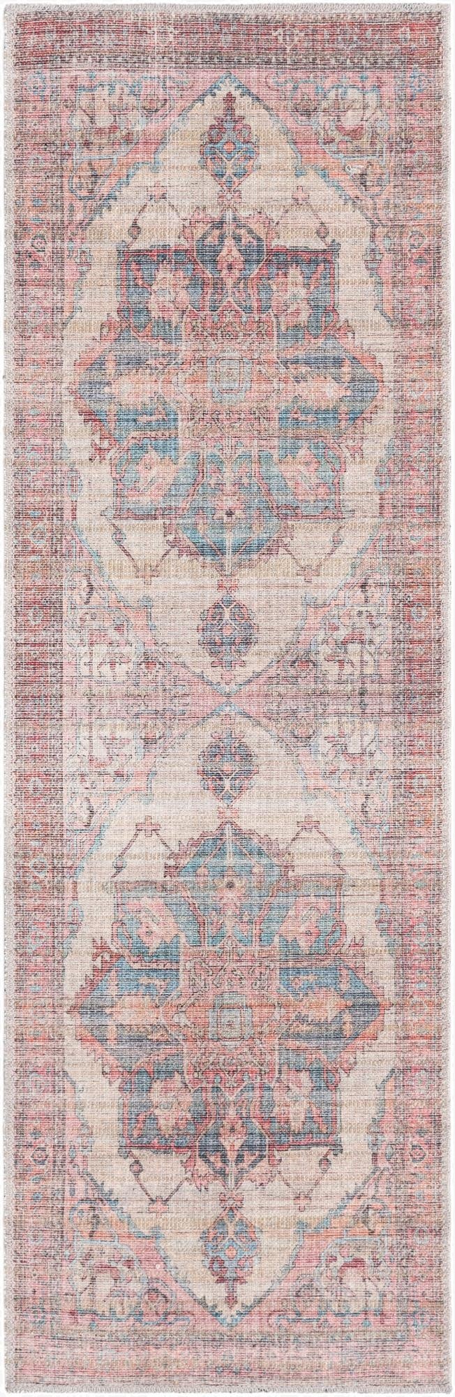  2' x 6'  Washable Nostalgia Runner Rug