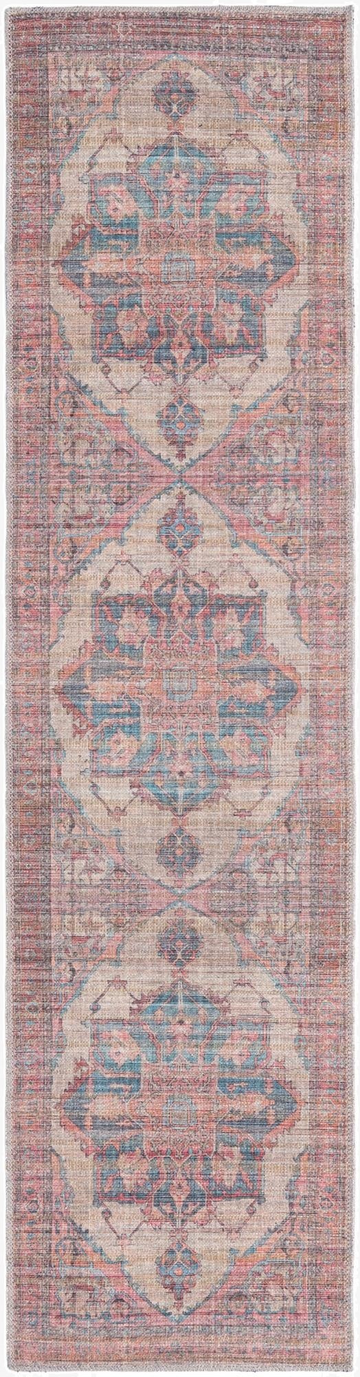  2' x 7' 10  Washable Nostalgia Runner Rug