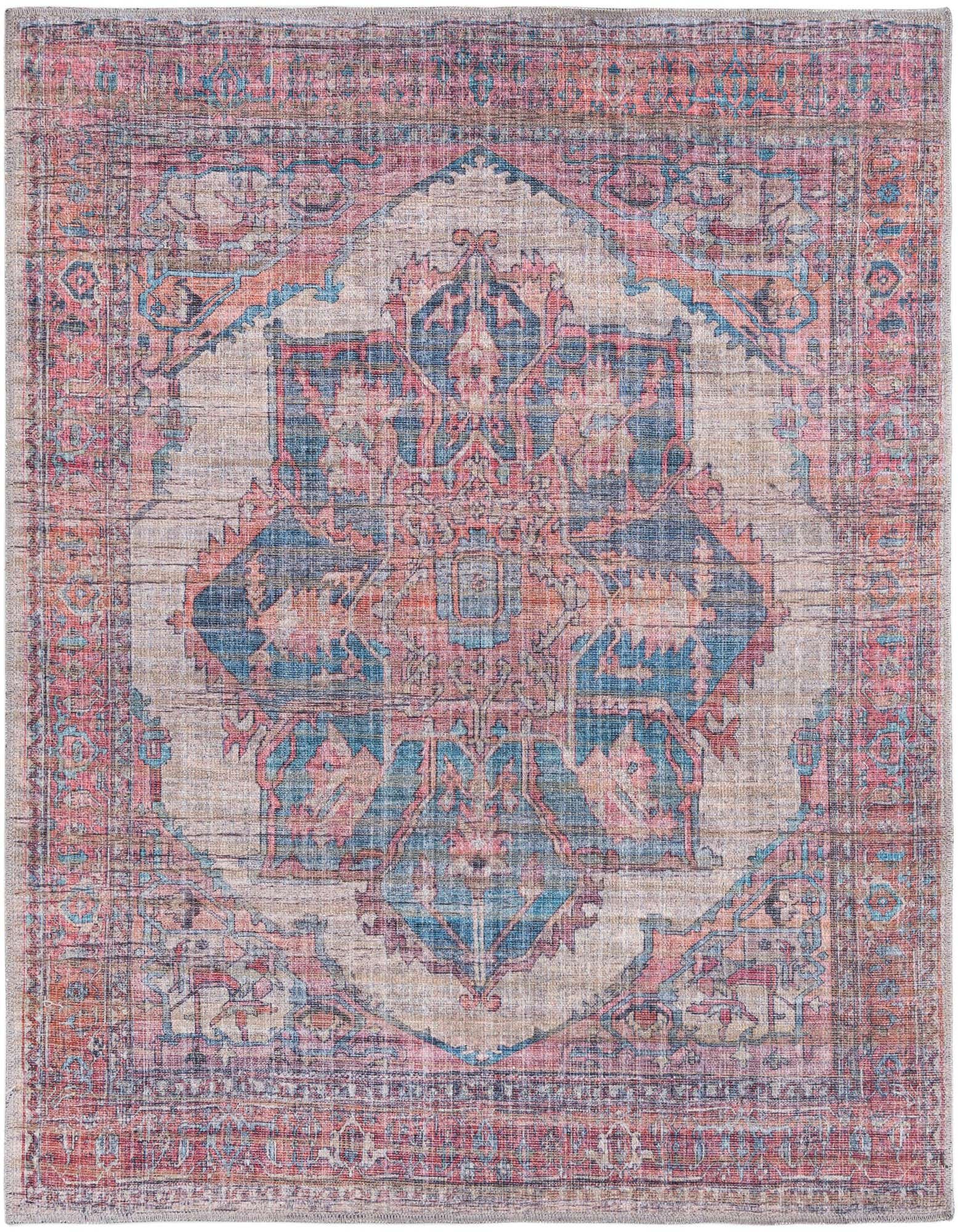 Primary image  5' 3 x 5' 3  Washable Nostalgia Square Rug
