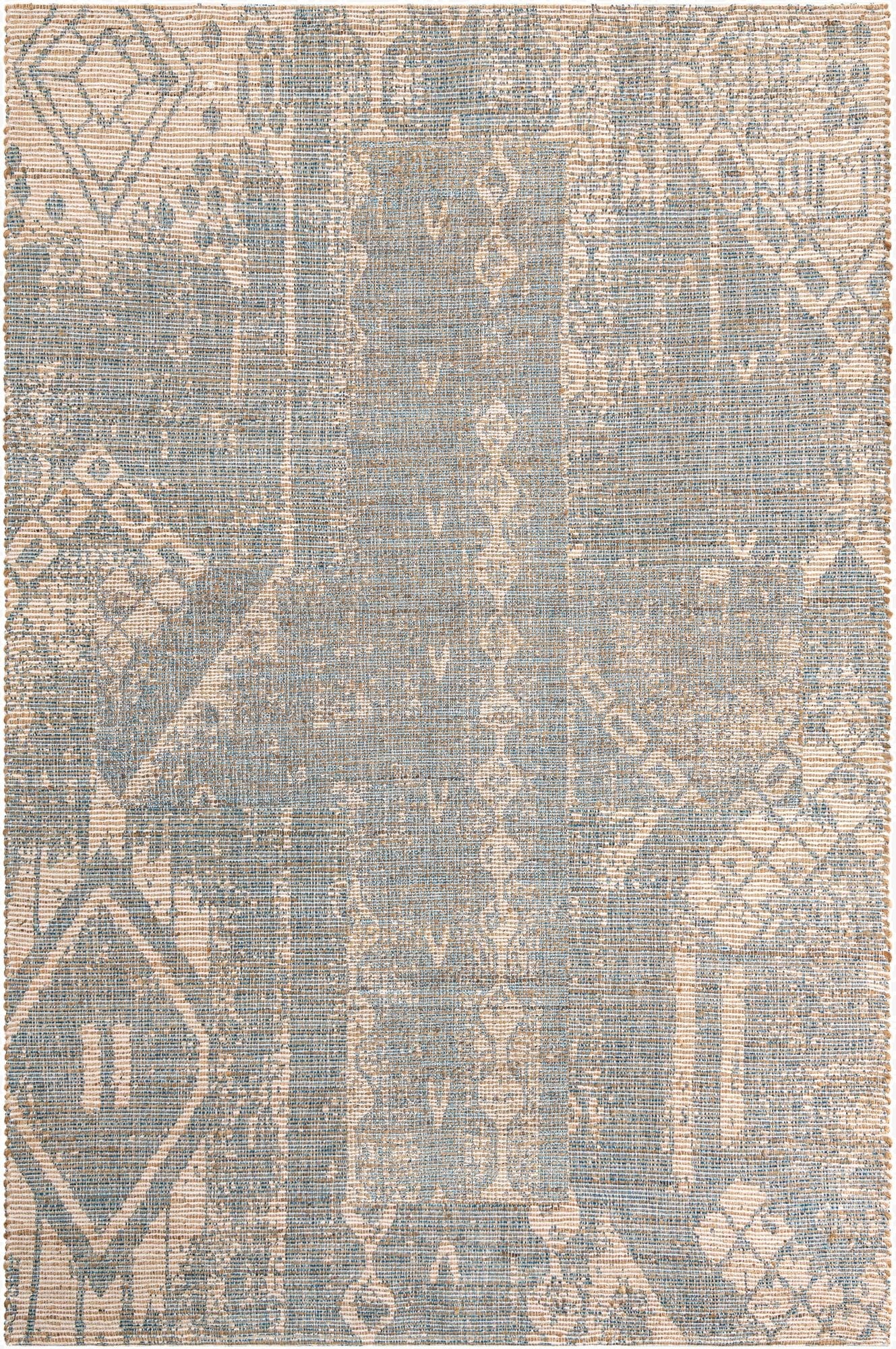  6' 1 x 9'  Hand Woven Chenille Jute Rug