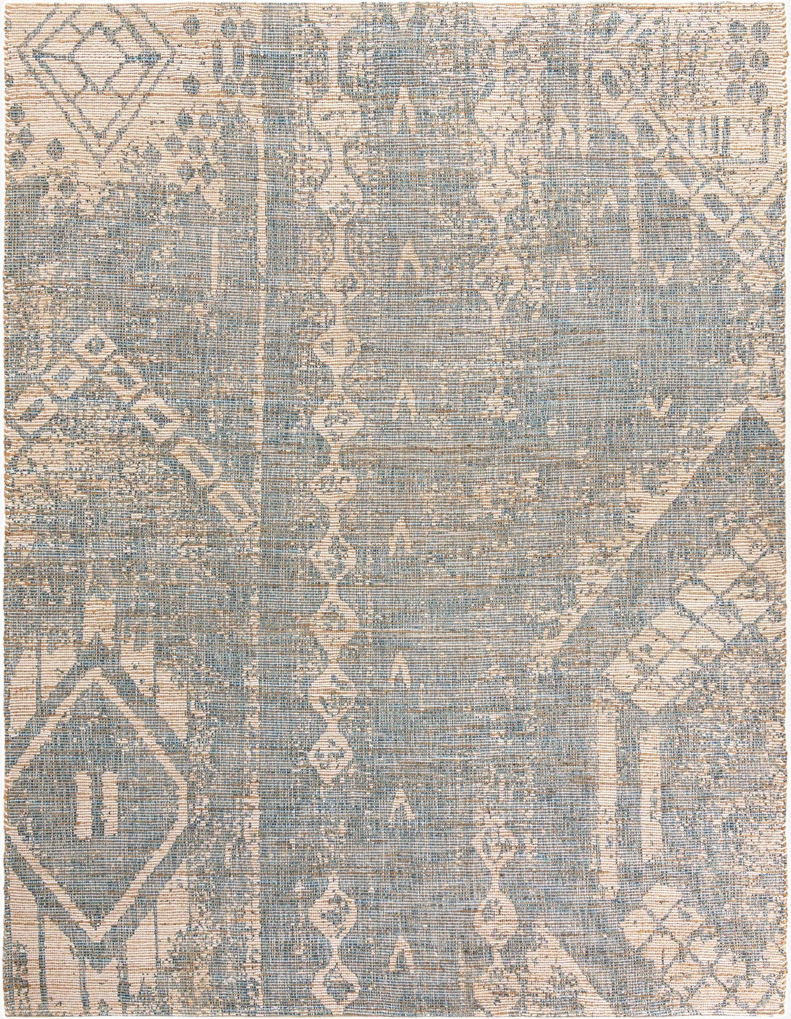  9' x 12'  Hand Woven Chenille Jute Rug