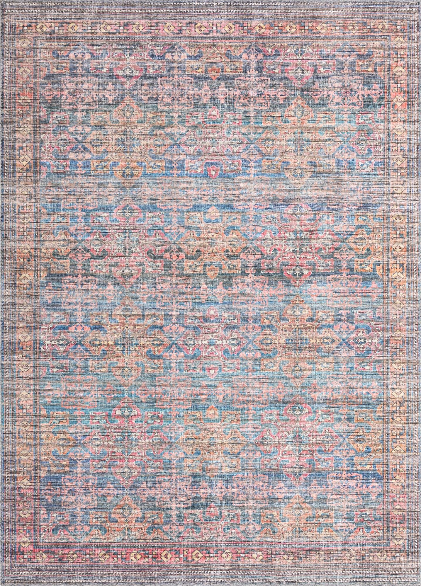  7' 3 x 10'  Washable Nostalgia Rug