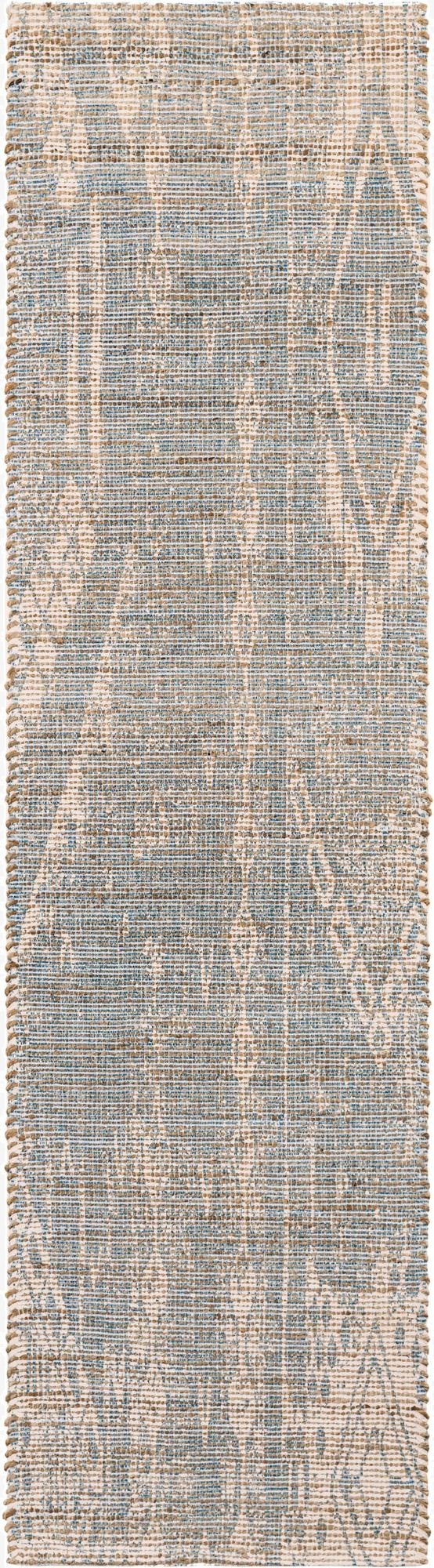  2' 2 x 8'  Hand Woven Chenille Jute Runner Rug