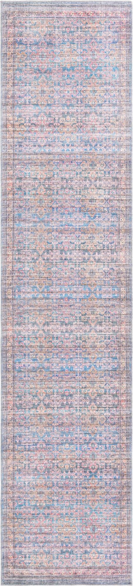  2' 7 x 12'  Washable Nostalgia Runner Rug