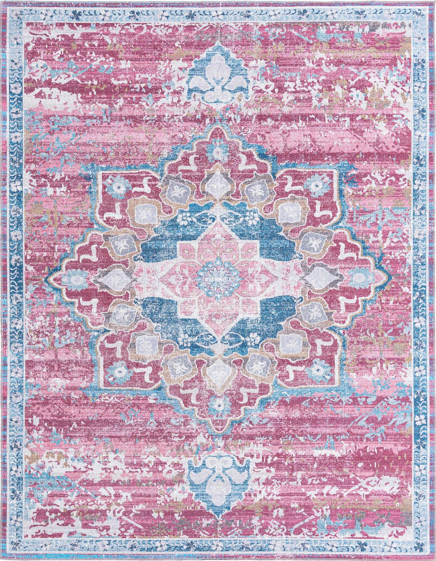 Primary image  7' 10 x 11'  Washable Francesca Rug