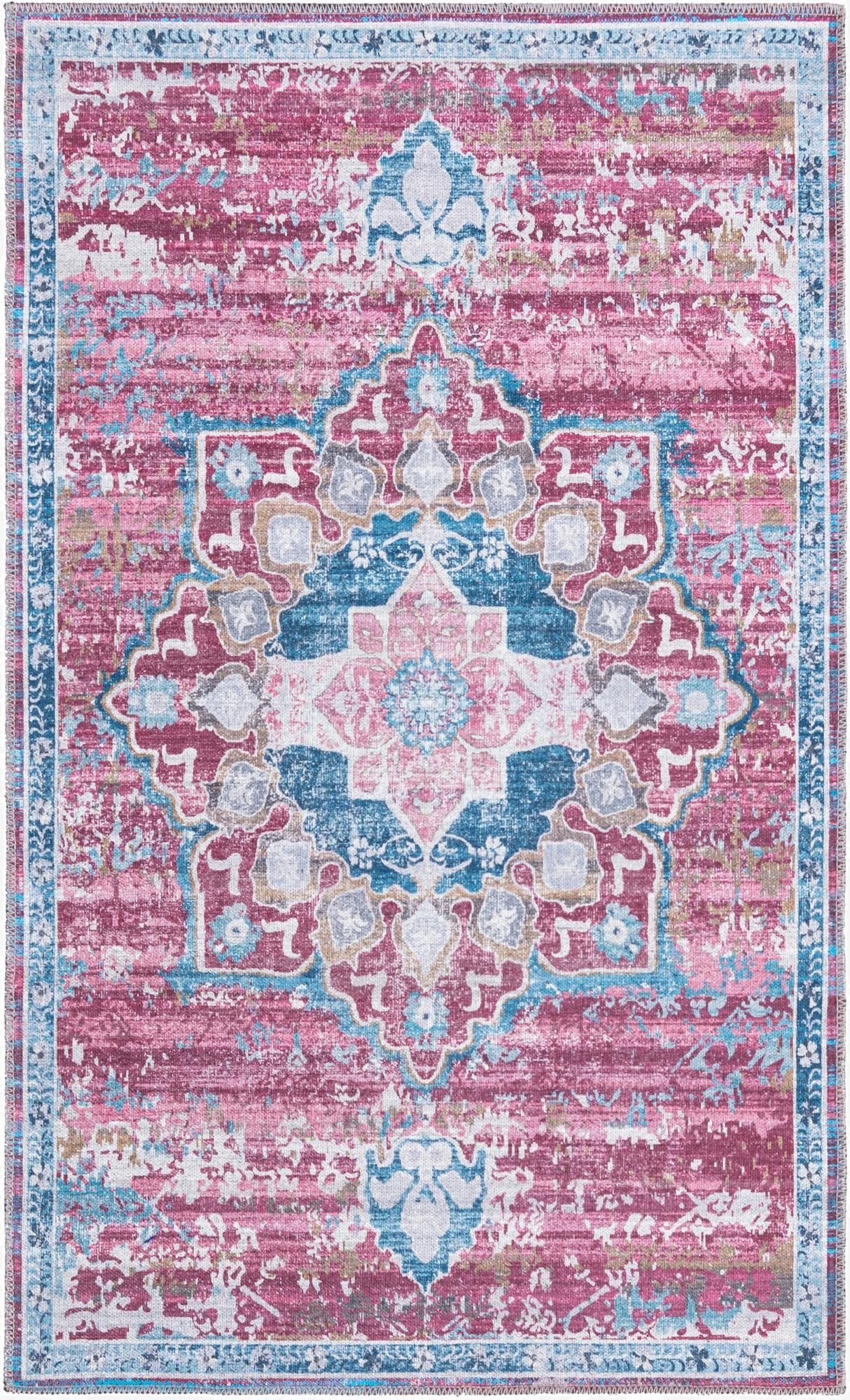  3' 3 x 5' 3  Washable Francesca Rug