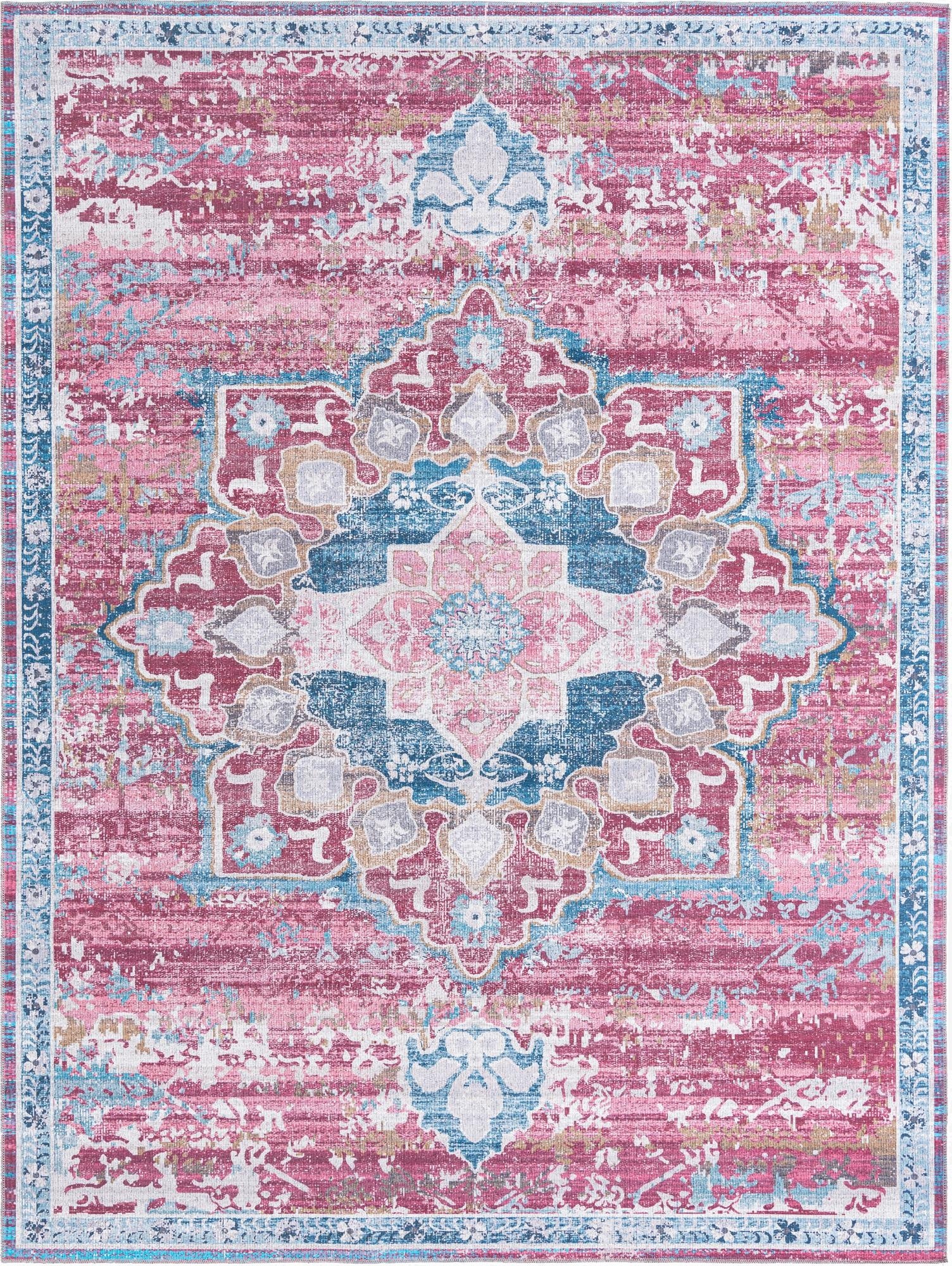  9' 2 x 12'  Washable Francesca Rug