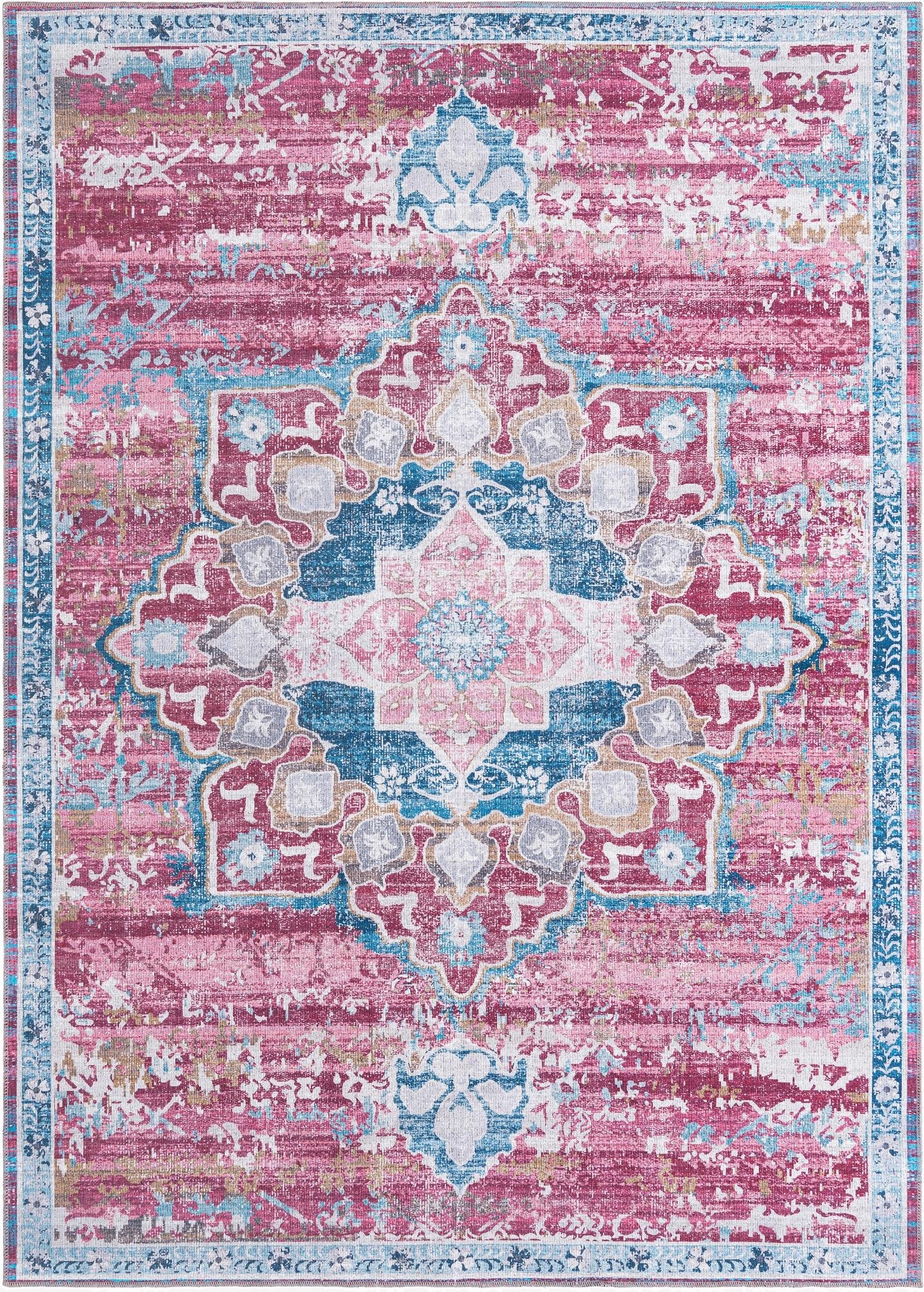  7' 3 x 10'  Washable Francesca Rug