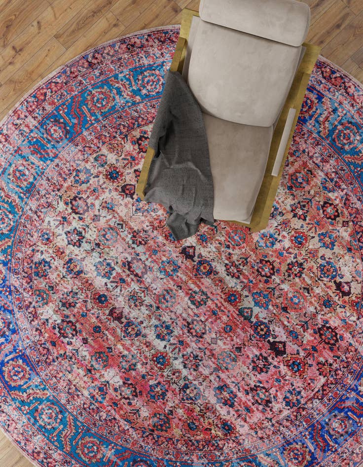 Detail image of  10' 6 x 10' 6  Washable Maahru Round Rug
