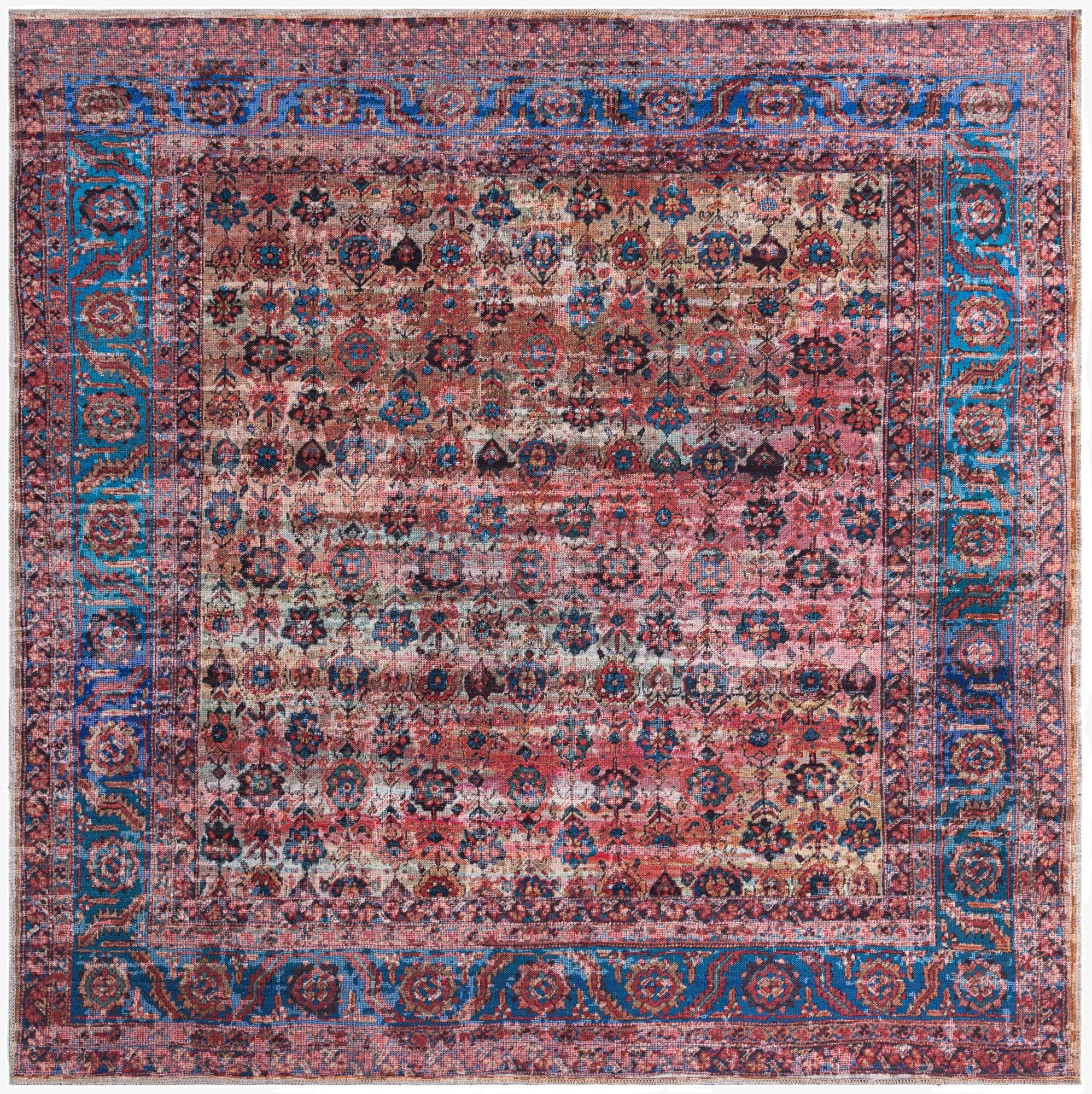  7' 3 x 7' 3  Washable Maahru Square Rug