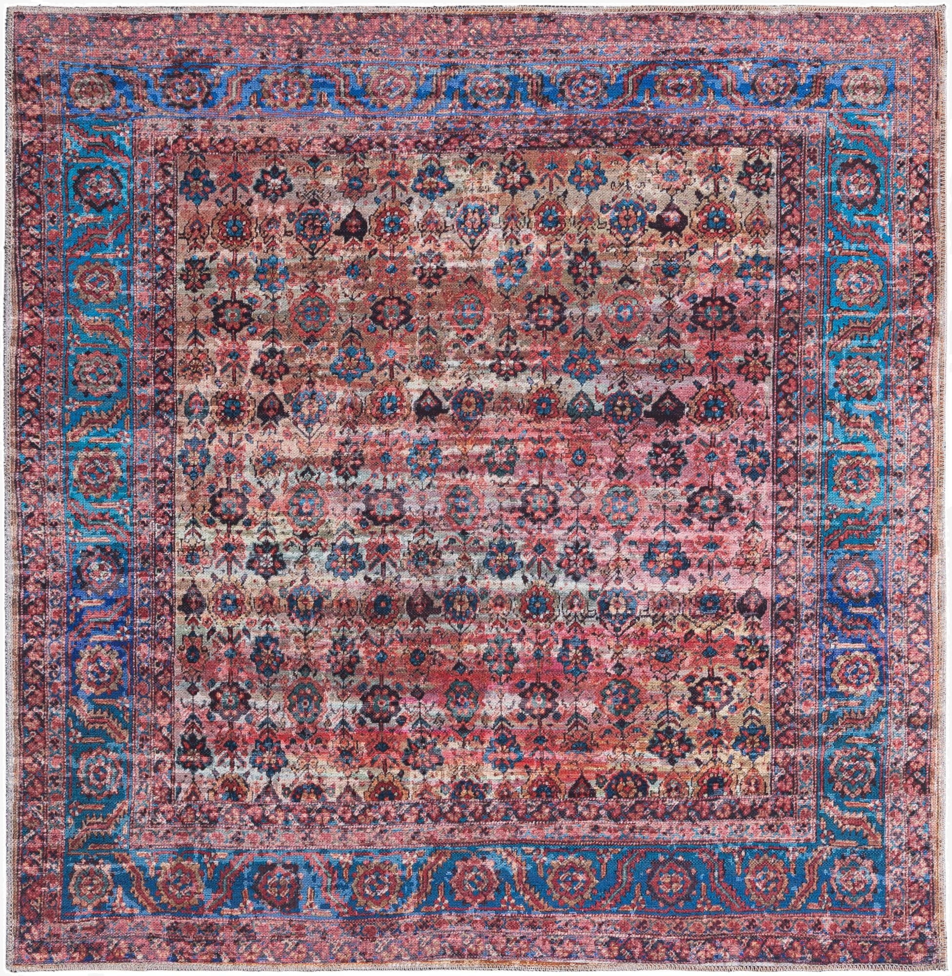  5' 3 x 5' 3  Washable Maahru Square Rug