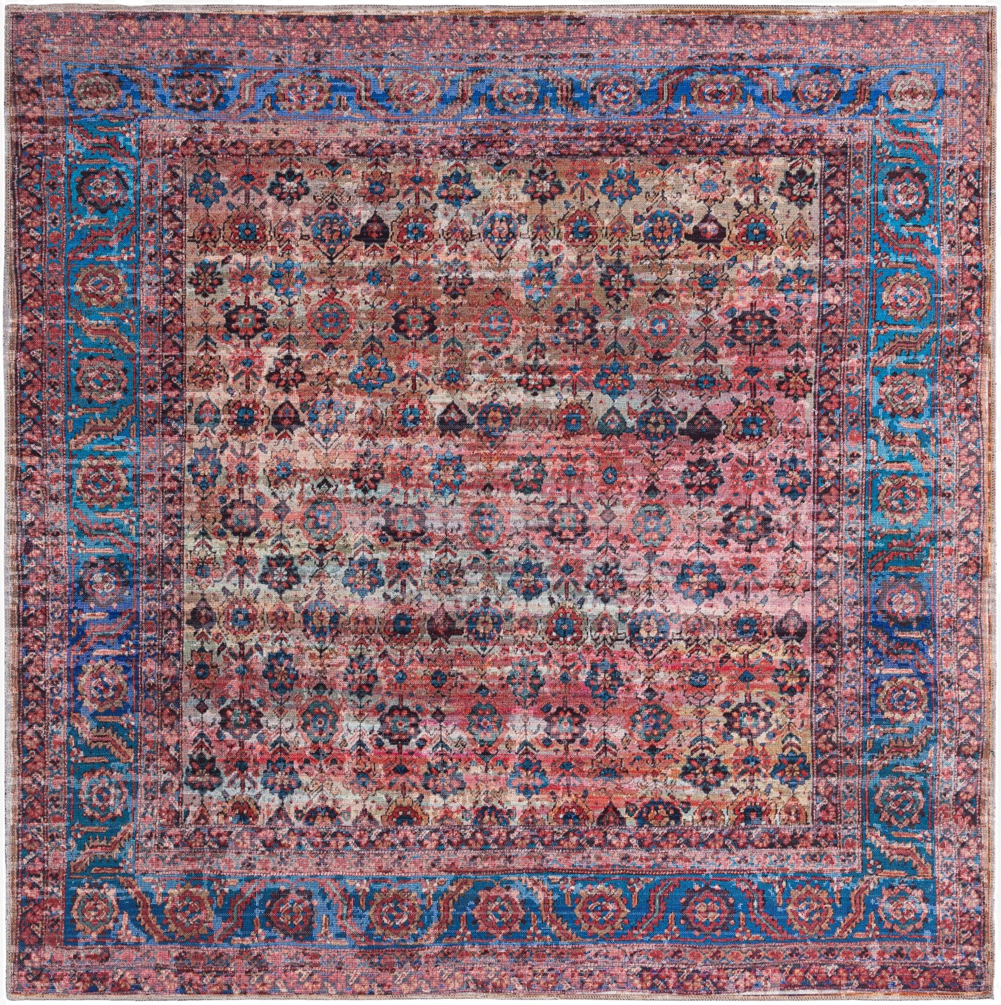  7' 10 x 7' 10  Washable Maahru Square Rug