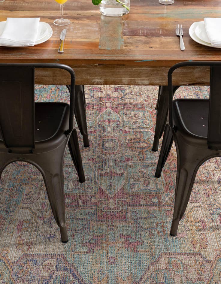 Detail image of  2' x 3' 1 Chenille Jute Rug