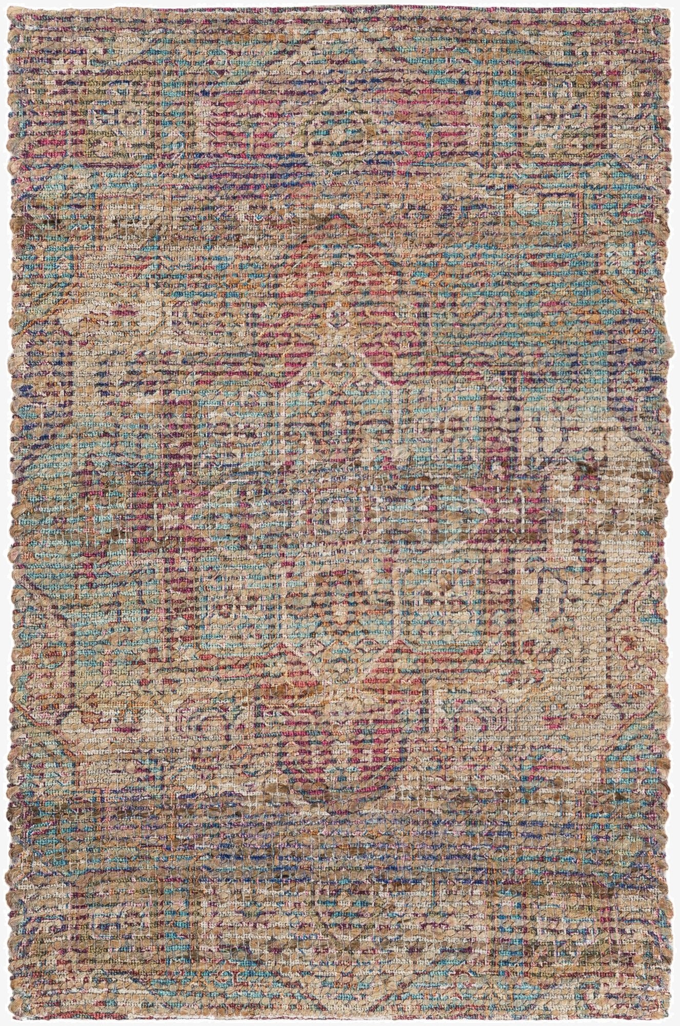  2' x 3' 1 Chenille Jute Rug