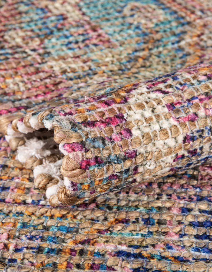 Detail image of  2' 2 x 8' Chenille Jute Runner Rug