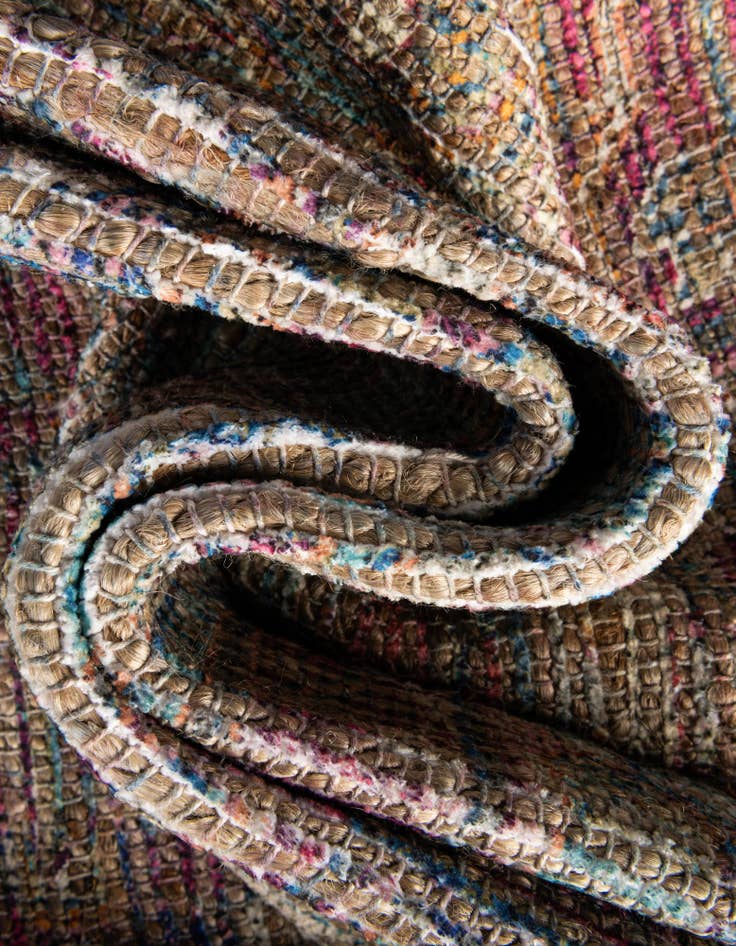 Detail image of  7' 10 x 7' 10 Chenille Jute Square Rug