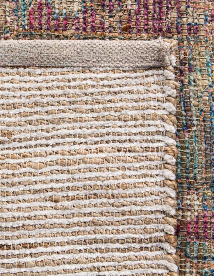 Detail image of  7' 10 x 7' 10 Chenille Jute Square Rug