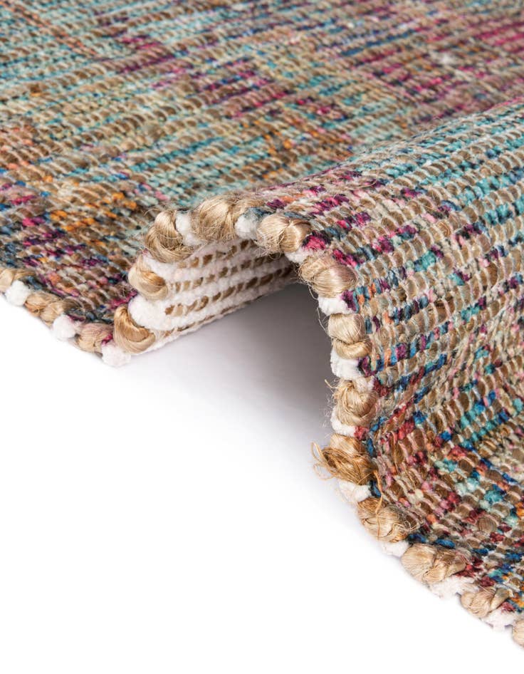 Detail image of  7' 10 x 7' 10 Chenille Jute Square Rug