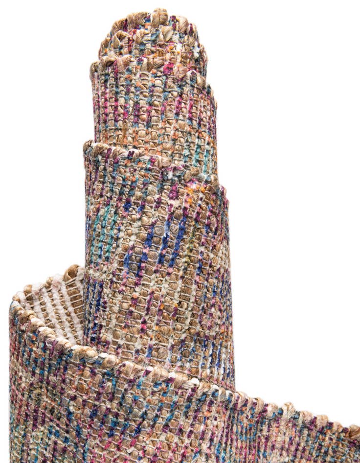 Detail image of  7' 10 x 7' 10 Chenille Jute Square Rug