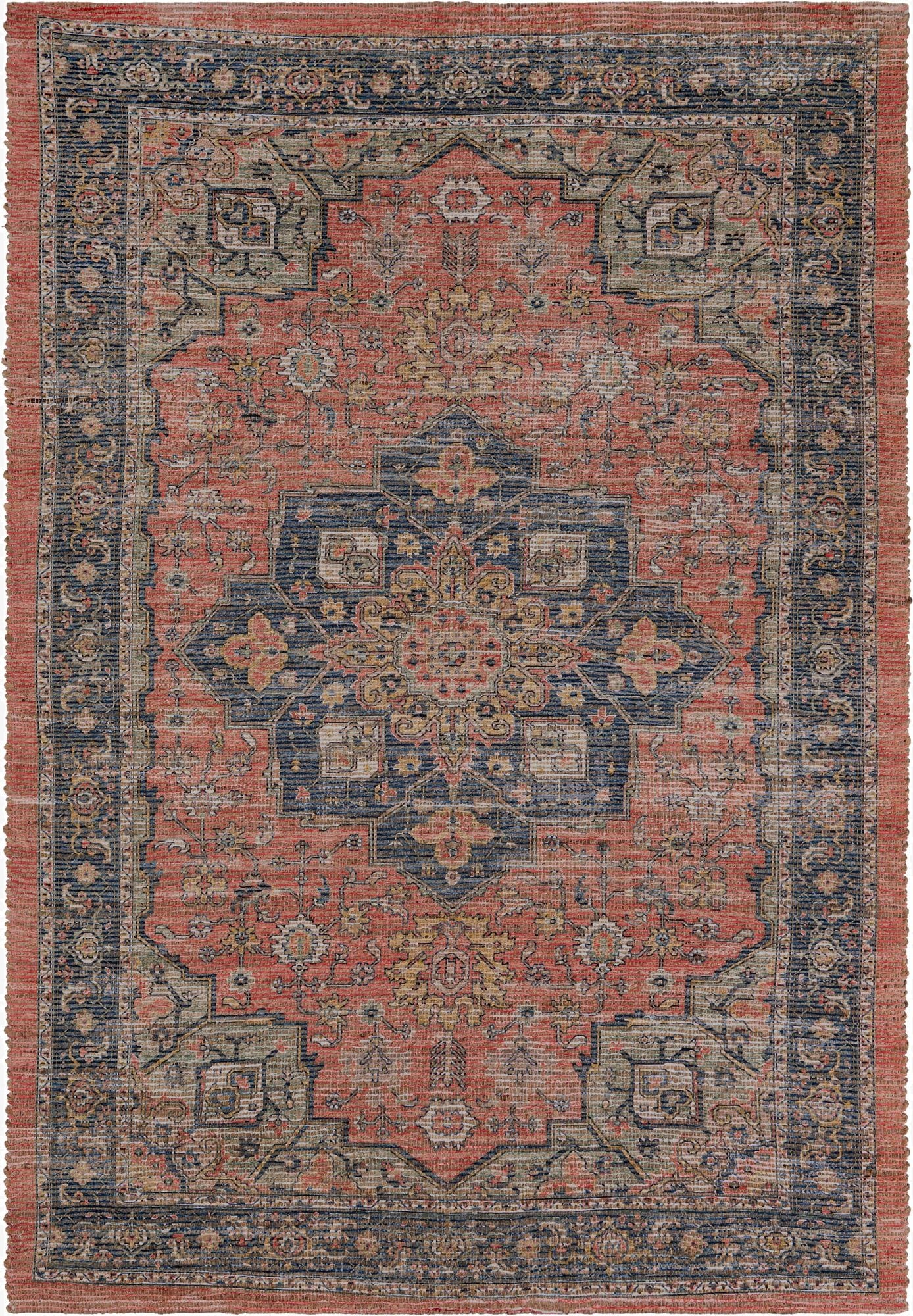  6' 1 x 9'  Hand Woven Chenille Jute Rug