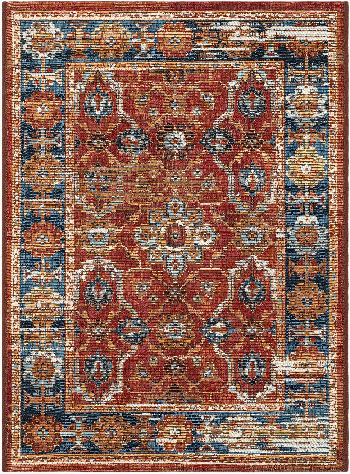  2' x 3'  Washable Traditional Indoor / Outdoor Rug