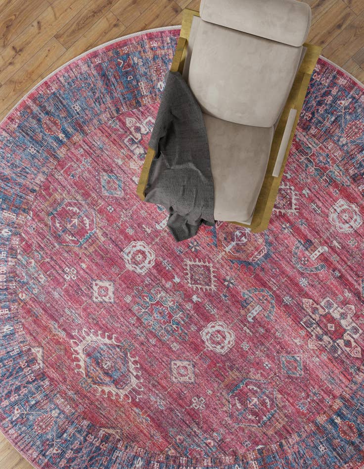 Detail image of  10' 6 x 10' 6  Washable Maahru Round Rug