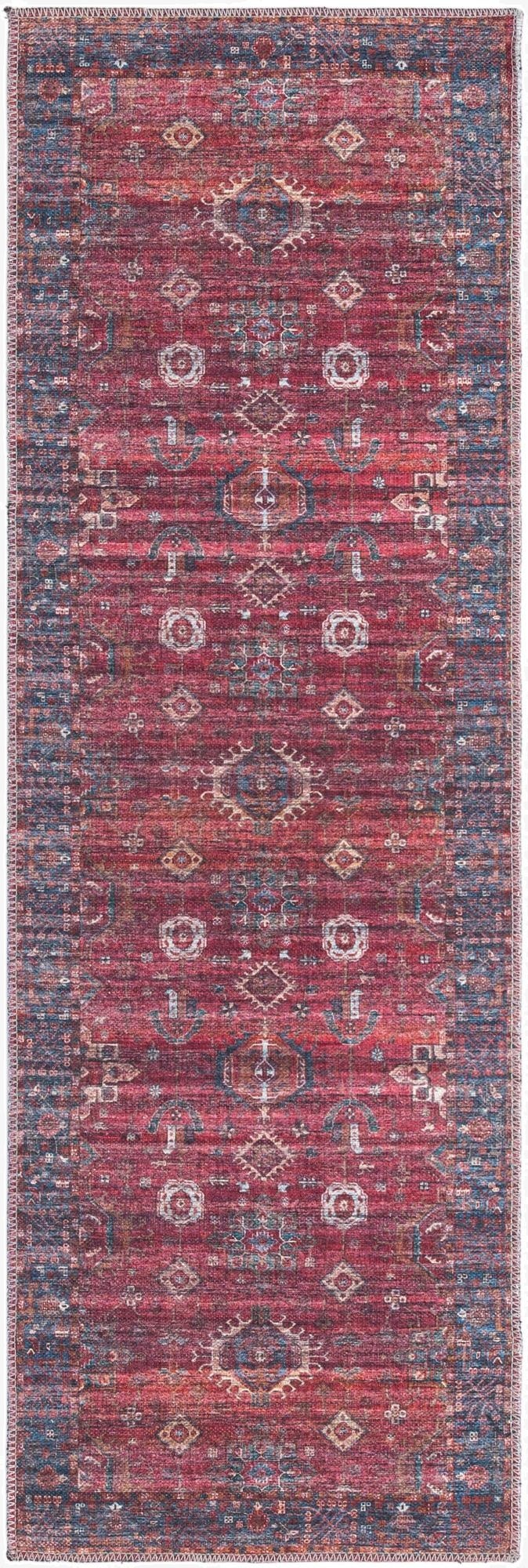Primary image  2' x 6'  Washable Maahru Runner Rug