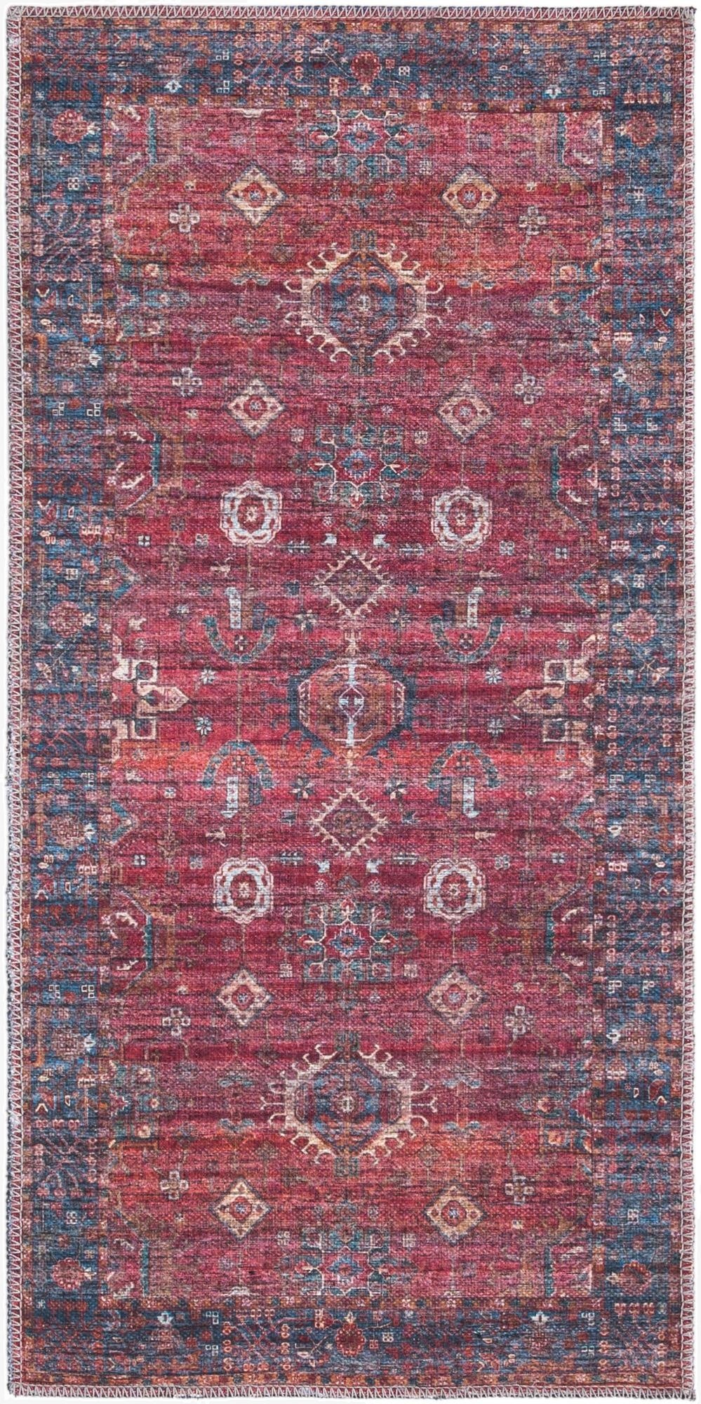 Primary image  2' x 4'  Washable Maahru Runner Rug