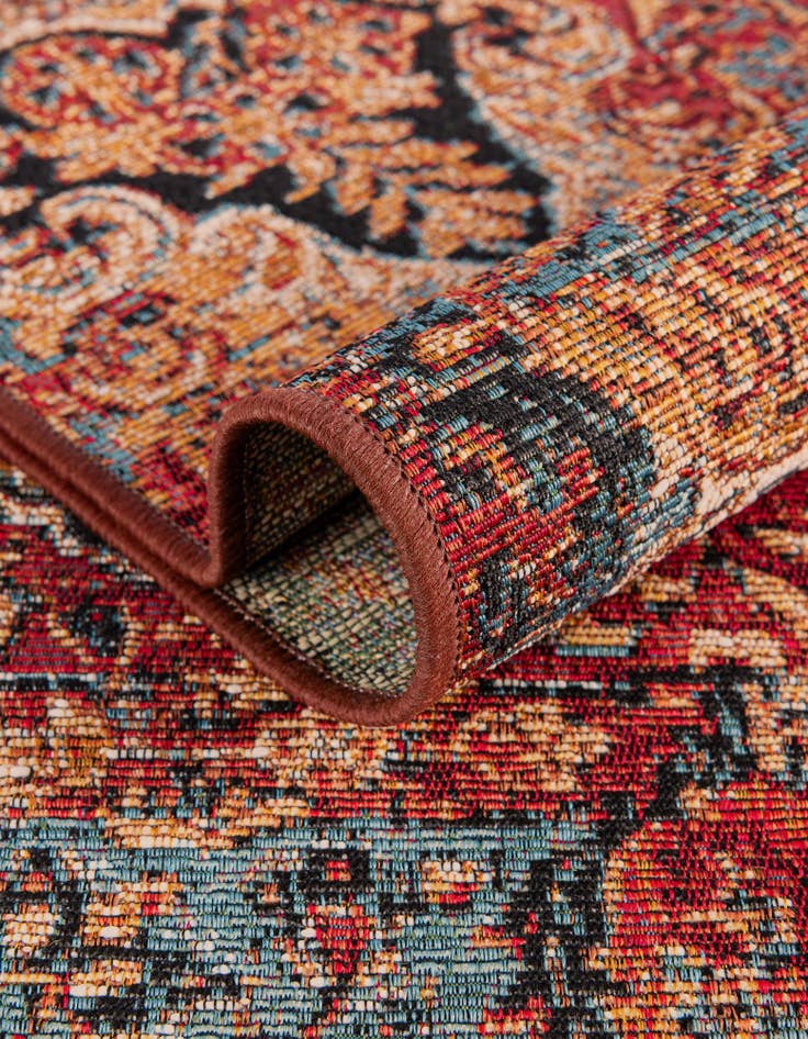 Detail image of  2' 7 x 12'  Washable Traditional Indoor / Outdoor Runner Rug