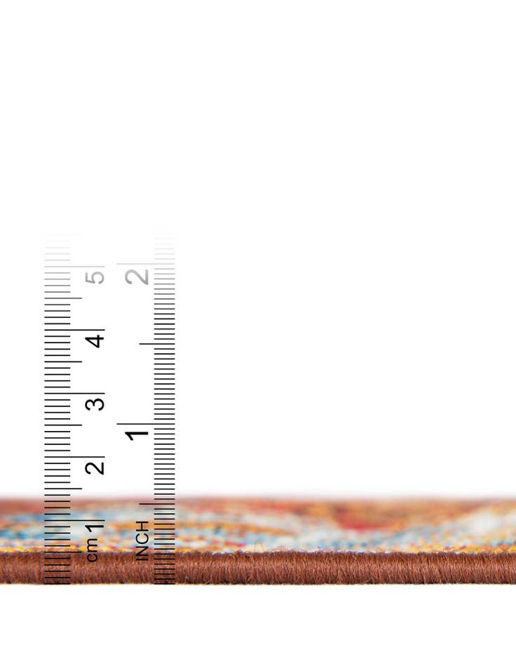 Detail image of  2' 7 x 12'  Washable Traditional Indoor / Outdoor Runner Rug