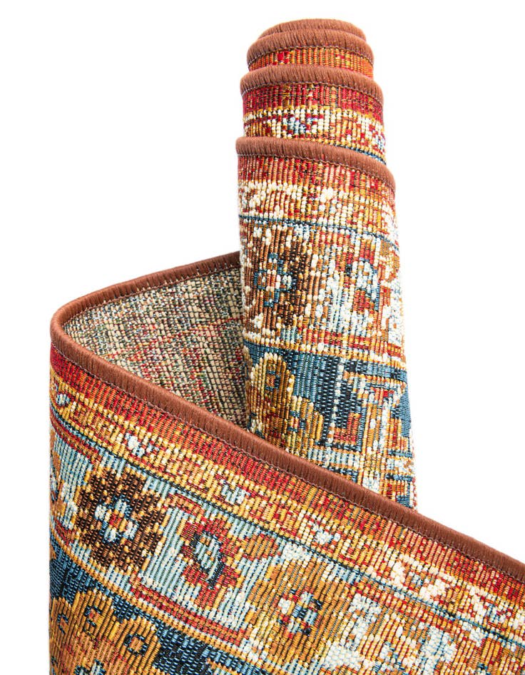 Detail image of  2' x 8'  Washable Traditional Indoor / Outdoor Runner Rug