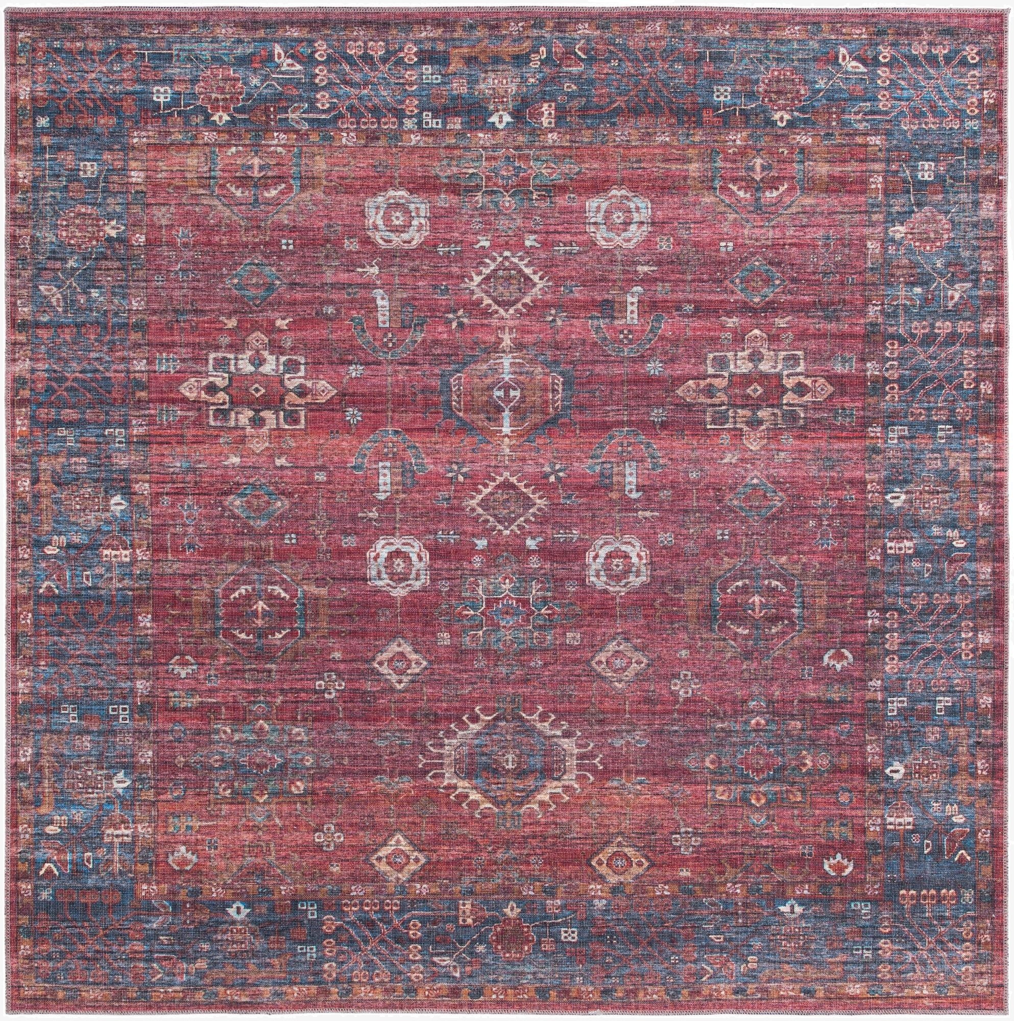 Primary image  7' 10 x 7' 10  Washable Maahru Square Rug