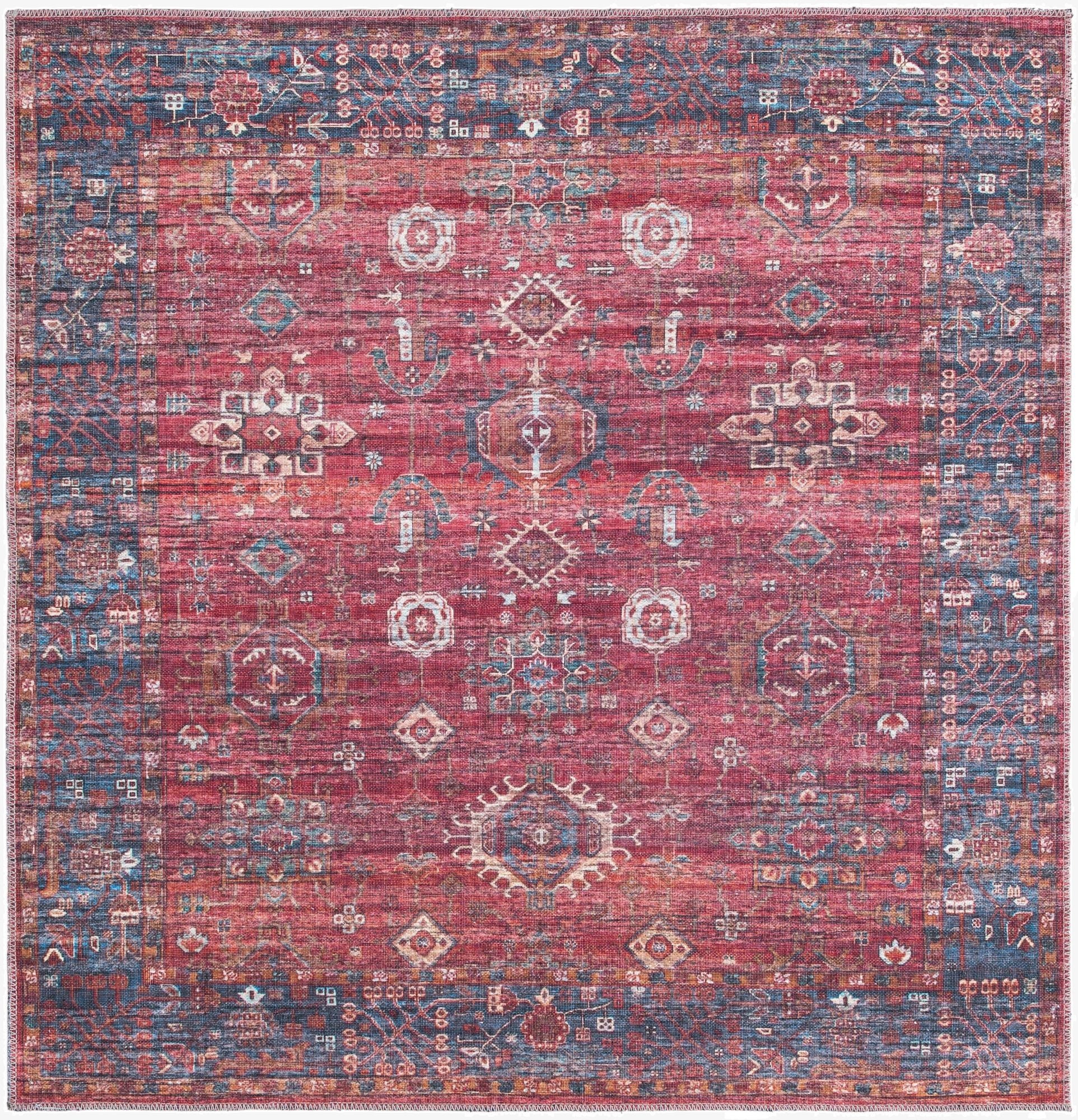  5' 3 x 5' 3  Washable Maahru Square Rug