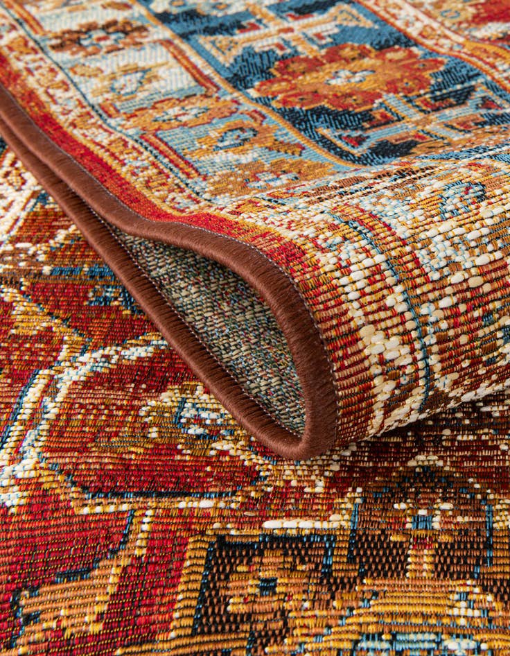 Detail image of  10' x 10'  Washable Traditional Indoor / Outdoor Square Rug