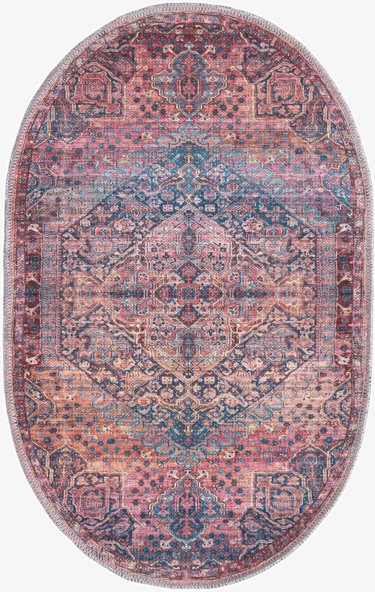  2' x 3'  Washable Maahru Oval Rug