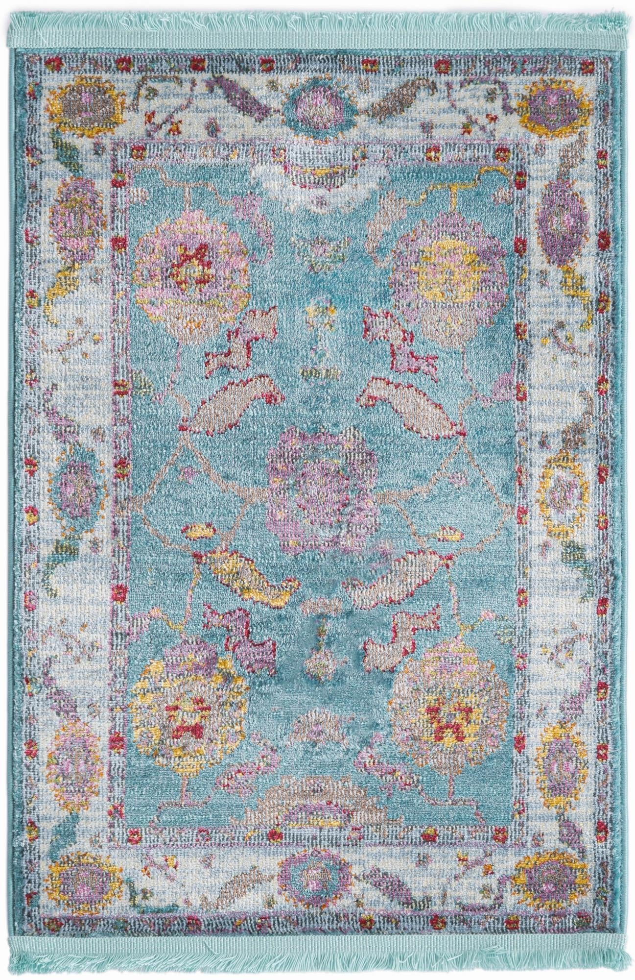 Rug Aqua and Blue Swatch link