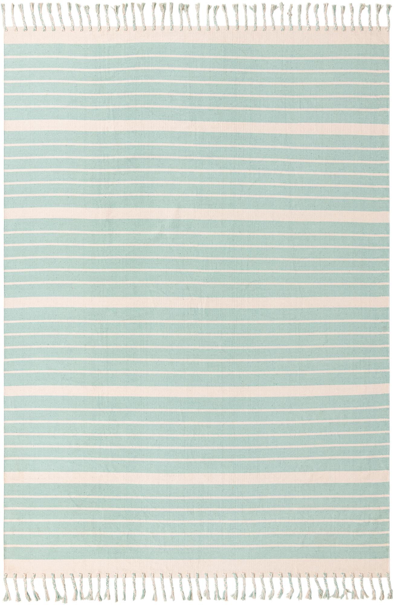 Rug Aqua and White Swatch link