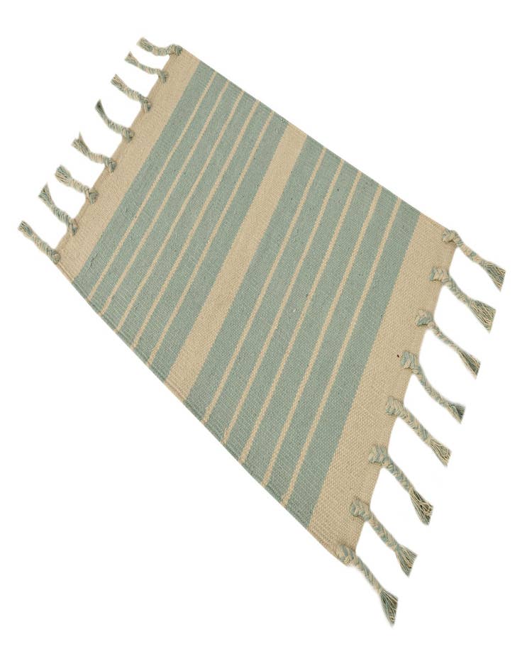 Detail image of  2' x 3' 1  Hand Woven Chindi Cotton Rug