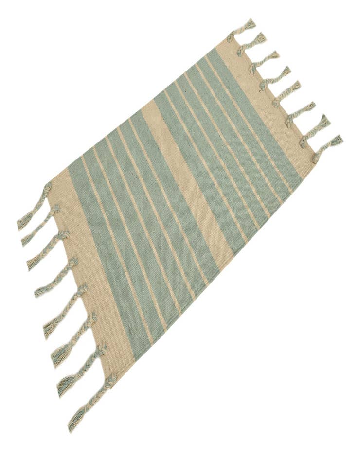 Detail image of  2' x 3' 1  Hand Woven Chindi Cotton Rug