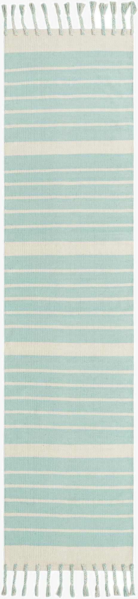  2' 7 x 10'  Hand Woven Chindi Cotton Runner Rug