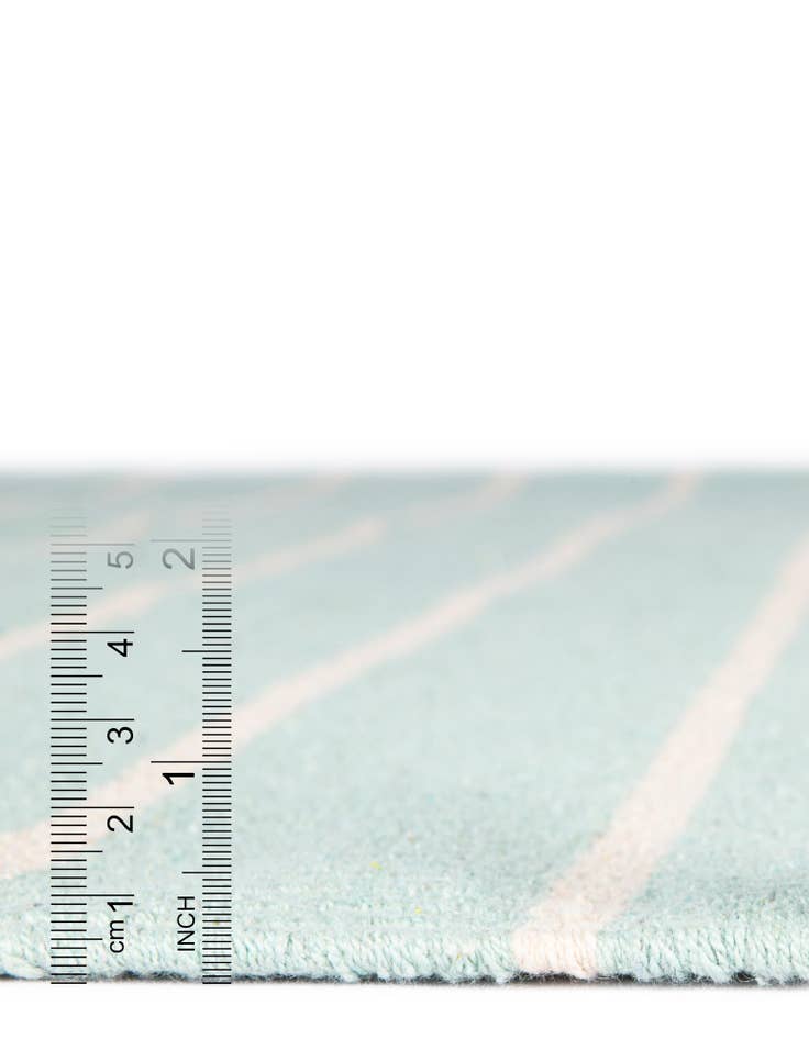 Detail image of  7' 1 x 7' 1  Hand Woven Chindi Cotton Square Rug