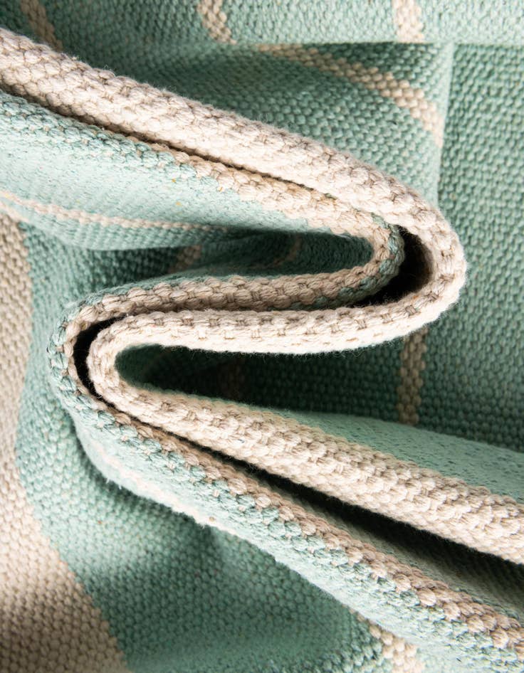 Detail image of  7' 1 x 7' 1  Hand Woven Chindi Cotton Square Rug