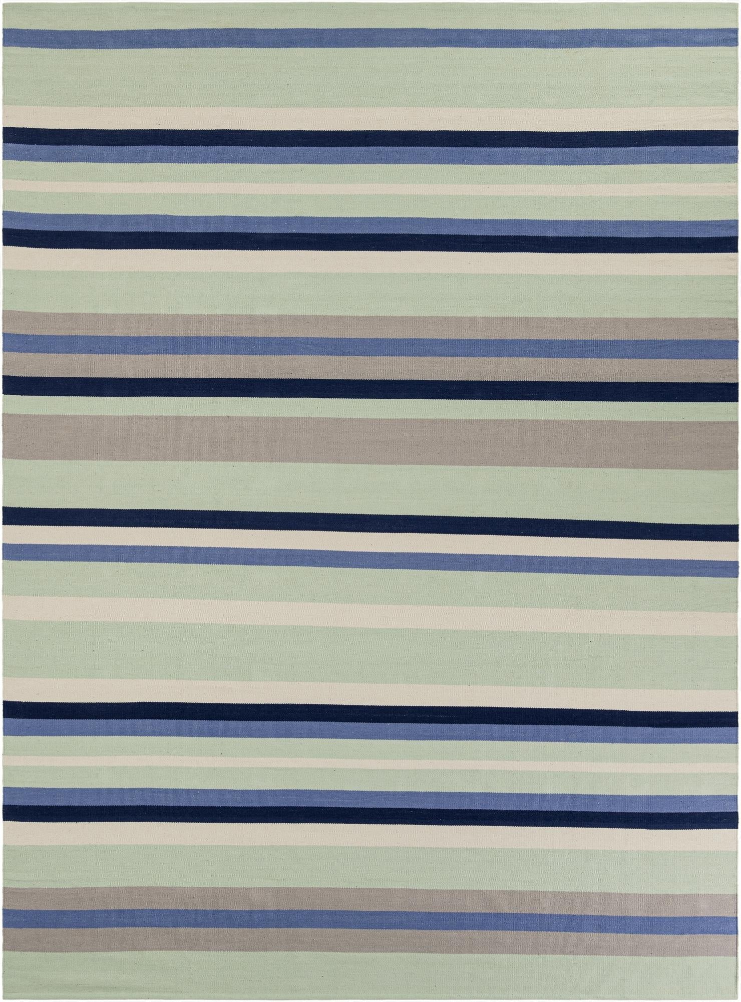  9' x 12'  Hand Woven Flatweave Cotton Dhurrie Rug