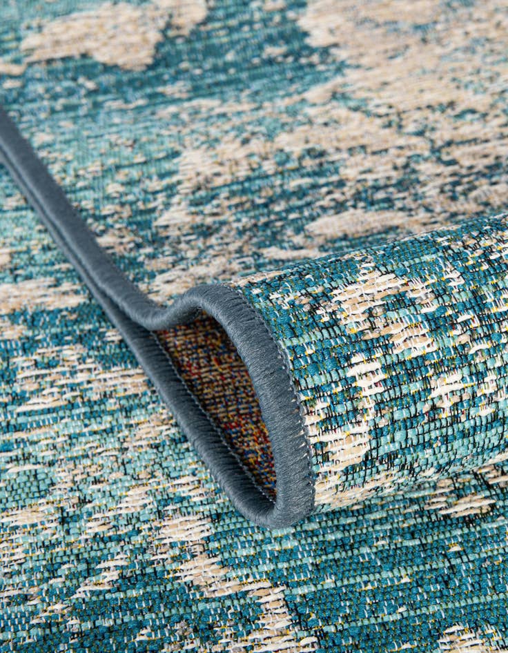 Detail image of  9' x 12'  Washable Modern Indoor / Outdoor Rug