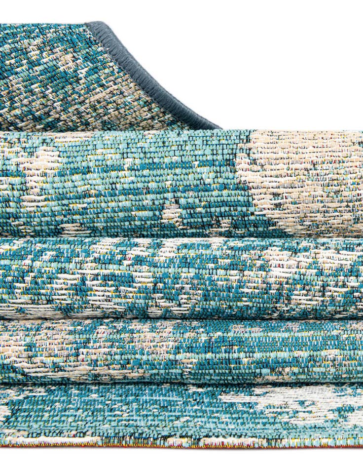 Detail image of  9' x 12'  Washable Modern Indoor / Outdoor Rug