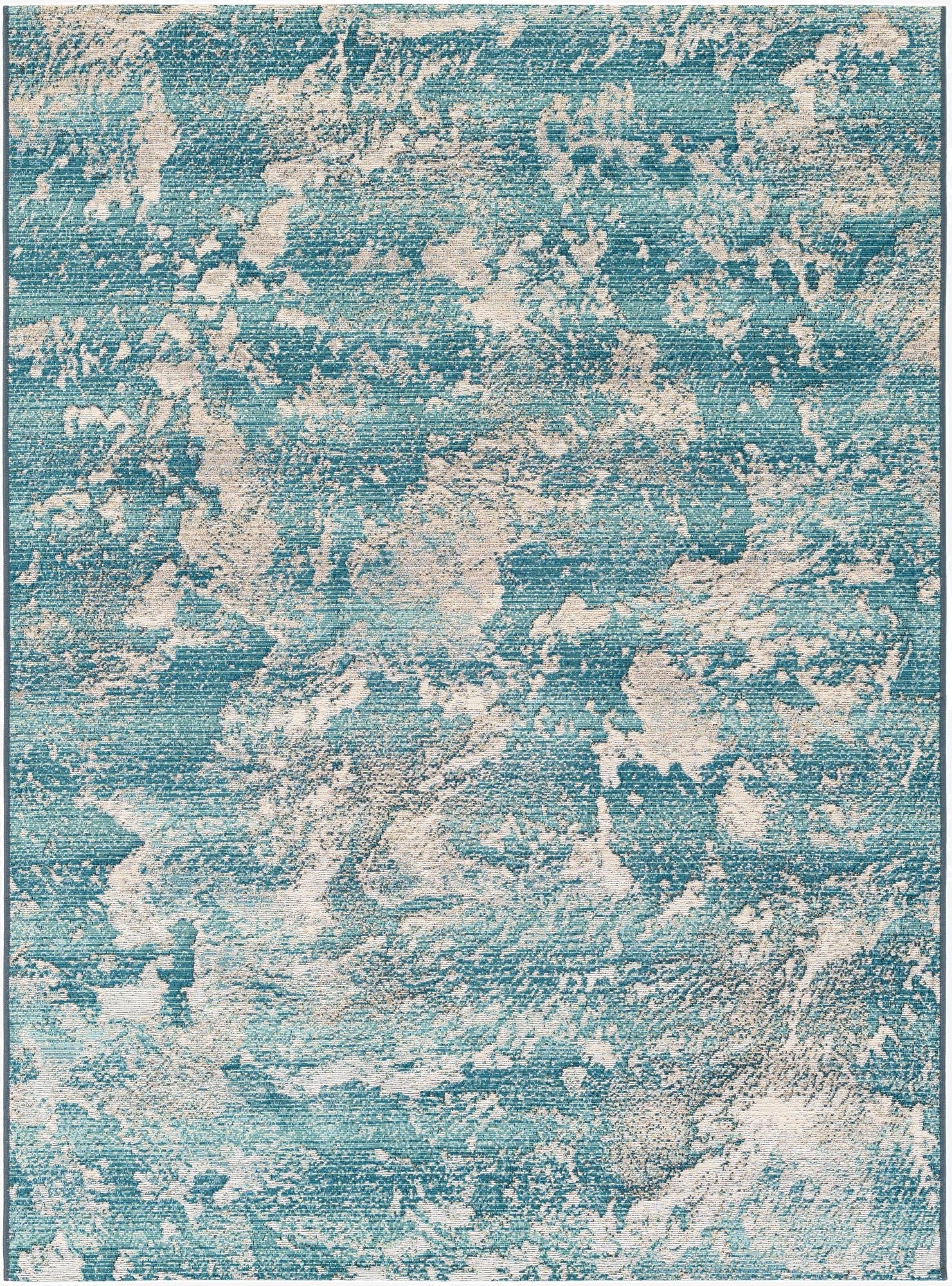  5' x 7'  Washable Modern Indoor / Outdoor Rug